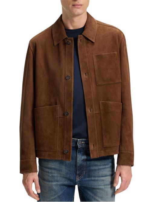Giacca in pelle scamosciata Hugo Boss | 50543204217